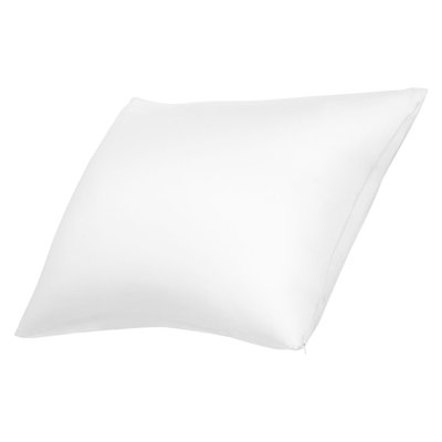 Silk Pillowcase, 100% Pure Mulberry Silk Pillow Case, 26 in x 20 in Standard Silky Pillow Case for Hair and Skin, Smooth, Soft and Breathable Pillowcase with Hidden Zipper, for Sleeping (White)