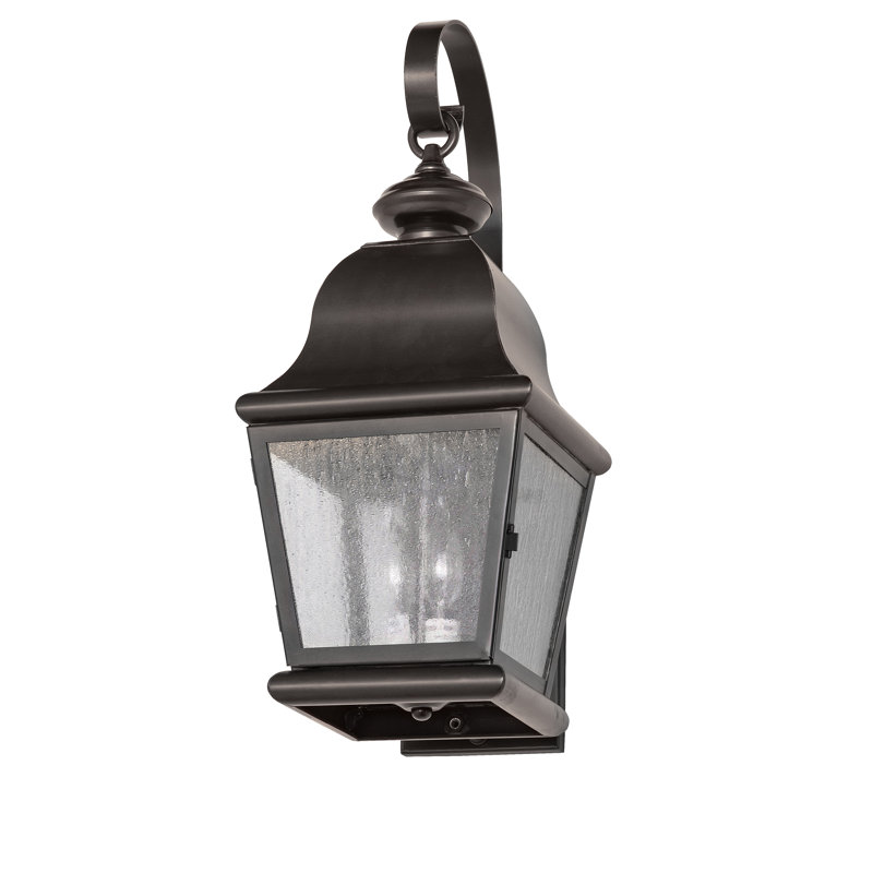 9" Wide Lapalma Wall Sconce, 22" H x 9" W x 9" D, Craftsman Brown