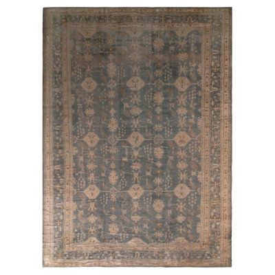 One-of-a-Kind 13' X 18'3" Before 1900 Wool Area Rug in