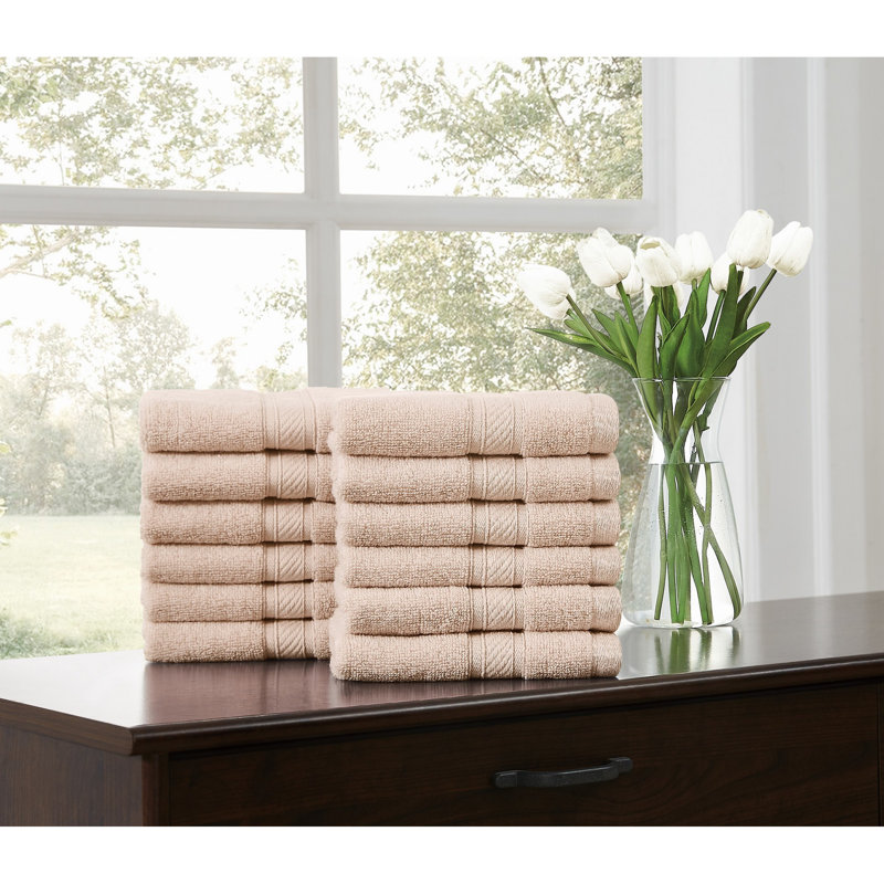  Regal Plush Towel Sets, Blush