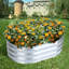 Lit de jardin surélevé galvanisé argent-108830267