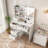 dressing table, mirror and LED light