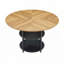 Table de salle à manger ronde moderne épissure avec rangement double couche (47,3 po)-735649110