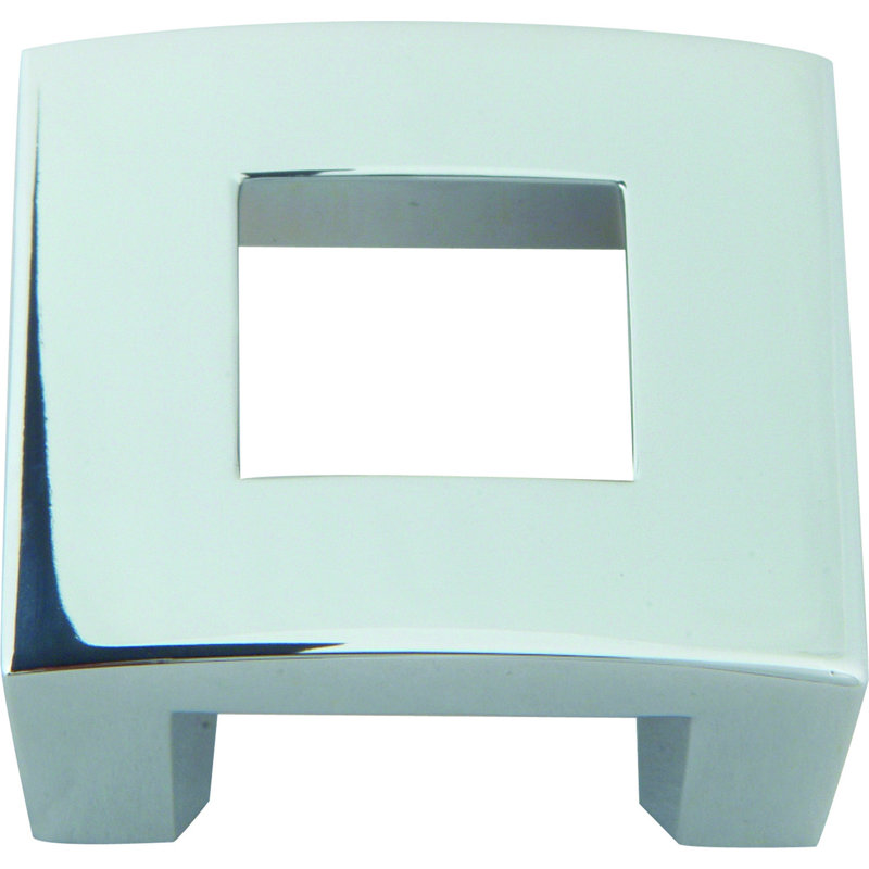 Centinel 1 3/4" Length Square Knob, Polished Chrome