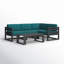 Avion 5 Piece Sectional Set - Black-1426329049-1414264034
