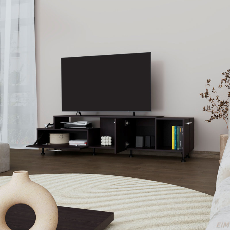 Meuble télé Benedict, noir, salon (meuble télé)