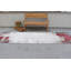 Tapis de couloir vintage rouge Oushak rouge vif pour la décoration intérieure et les couloirs