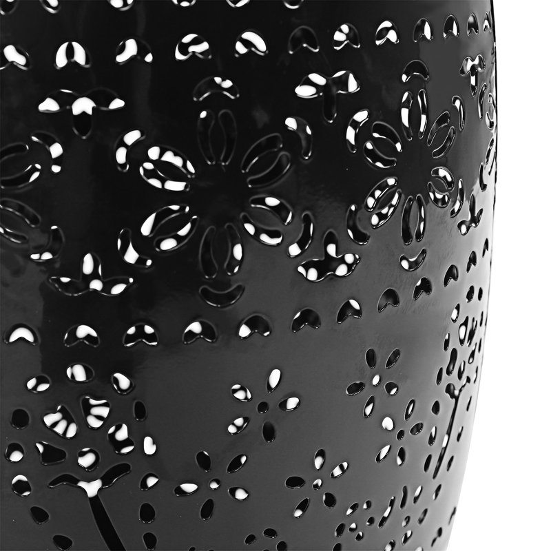 Outdoor Side Table, Black