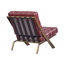 Chaise de loisirs en cuir fleur 25,4 po de largeur Clayton-684582306