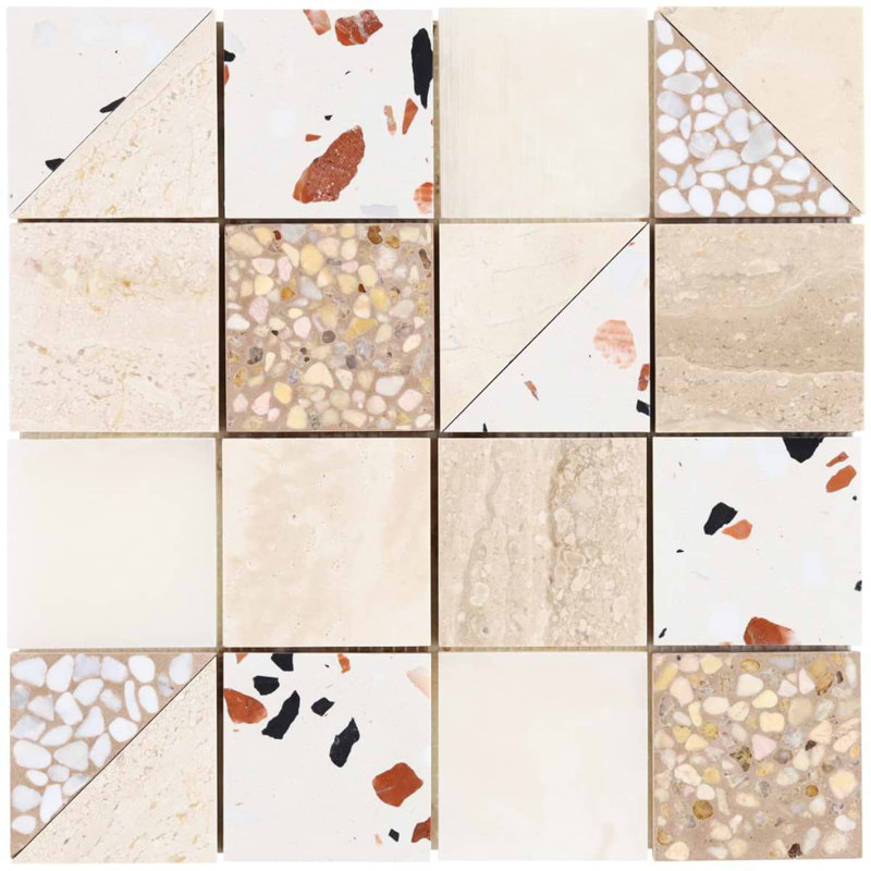 Elizabeth Sutton Artem Mosaic Tile, Paloma Beige;Cream