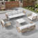 91.3'' Aluminum Outdoor Patio Sectional