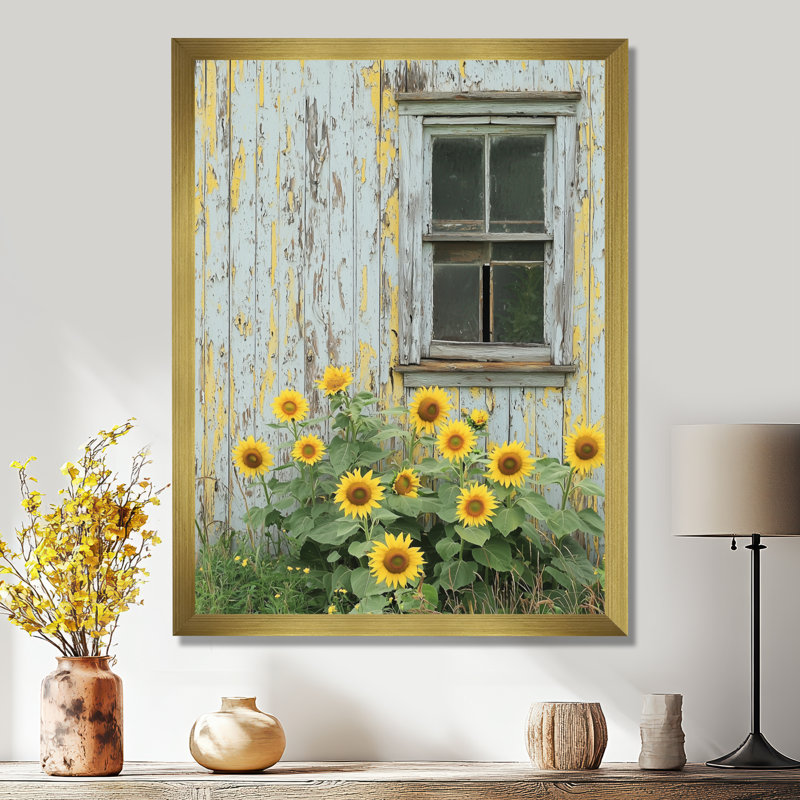 Gilstrap - Floral Canvas Prints, H 20 po x l 12 po, Reproduction encadrée d'une seule photo, Doré