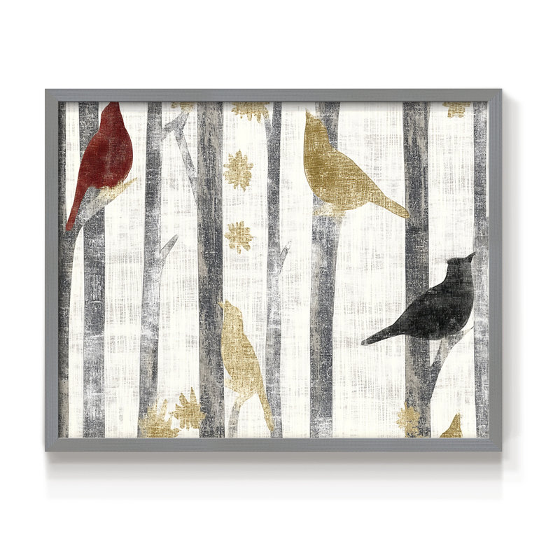 Chirstmas Art-CXXXI -Framed Print - Restickable, H 8 po x l 10 po, Gris