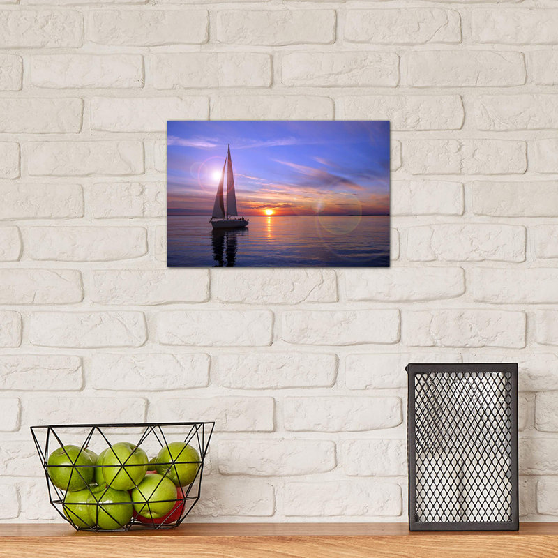 Sailboat - No Frame Print on Canvas, 30.48 cm H x 45.72 cm W