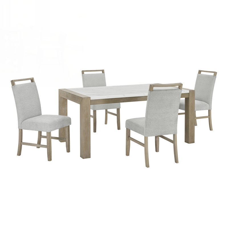 Ensemble de salle à manger Tabitha, 5 pièces: table, 4 chaises