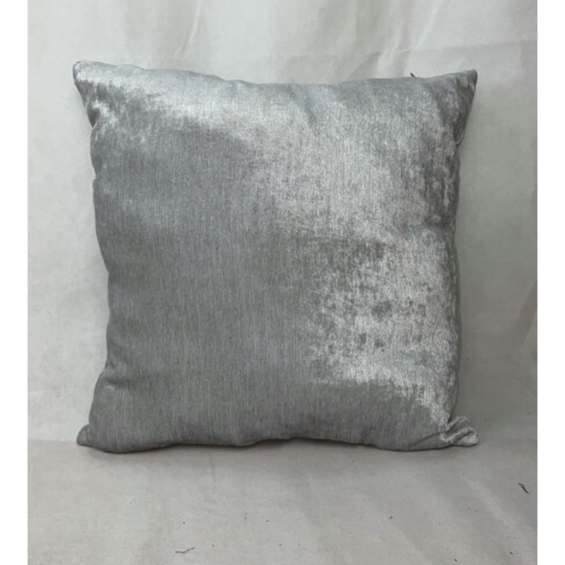 Square Cushion Cover, Silver