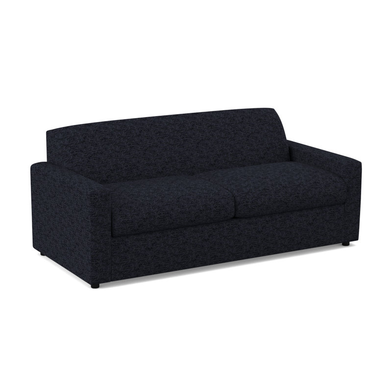 Canapé-lit à accoudoirs carrés 76,5 po Wells, À ressorts, Aigue-marine Herring Cove