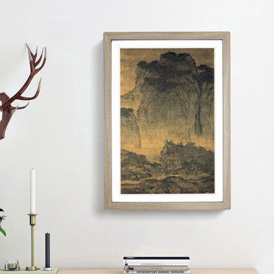 Travelers Among Mountains & Streams by Fan Kuan - Picture Frame Painting Print