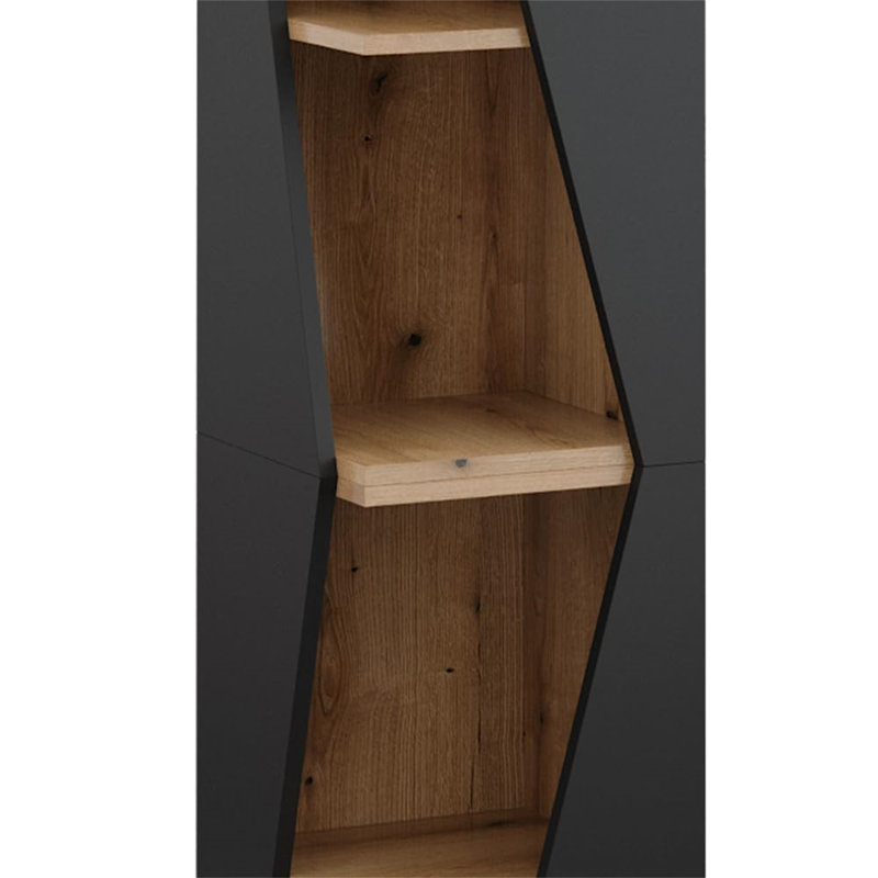 Bolware 141cm H x 31.6cm W Corner Bookcase