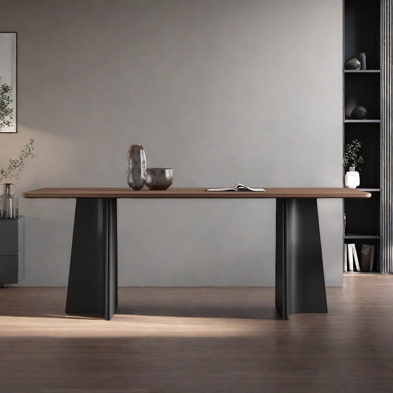 Simple classic dining table, 29.5"H x 62.9"L x 31.4"W