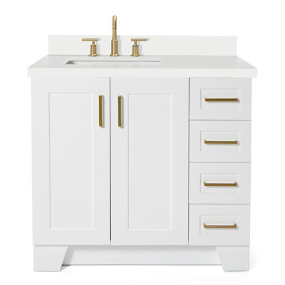 37 IN.  Single Bathroom Vanity