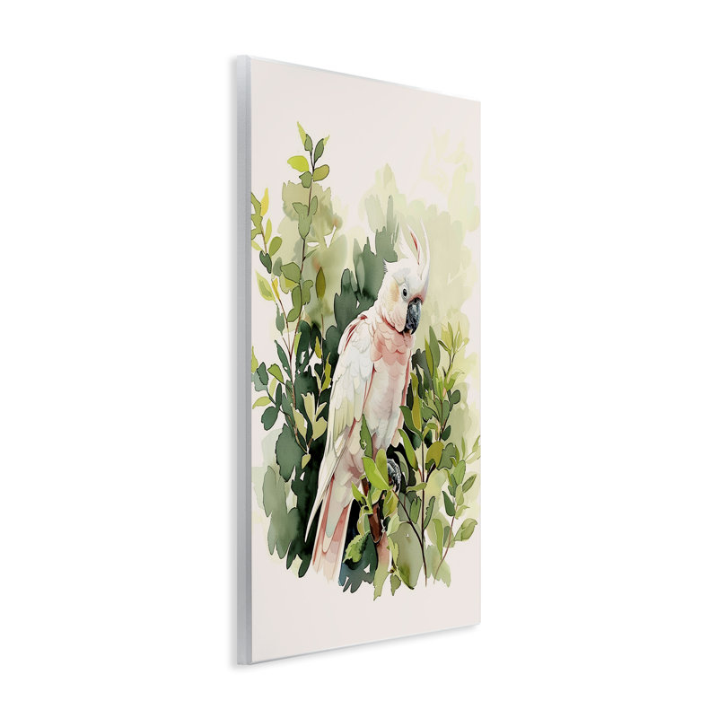 Art mural plaque de perroquet tropical par LSR Design Studio, H 15 po x l 10 po