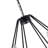 8 - Light 31.5"W Dimmable Wagon Wheel Chandelier