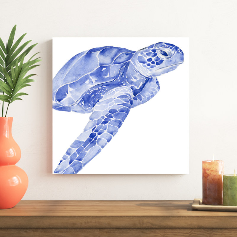 Tortue de mer ultramarine II, H 20 po x l 20 po x P 1 po