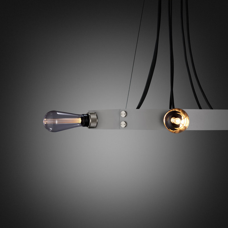 6 - Light Chandelier, Steel