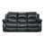 Lowell Black Faux Leather