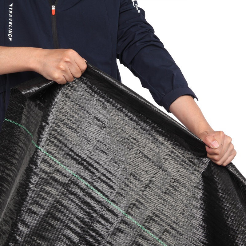 4*100Ft Black Weeding Cloth Polyethylene Foldable