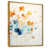 Toile avec cadre flottant or