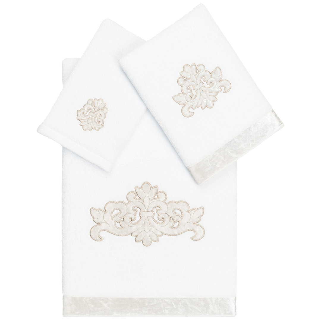  100% Turkish Cotton 3 Piece Towel Set Linum Home Textiles 