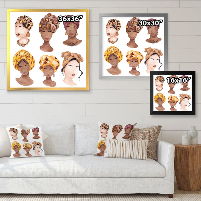 Art africain sur toile avec des fleurs séchées et des feuilles VII - Glam, H 16 po x l 16 po x P 1 po, Noir