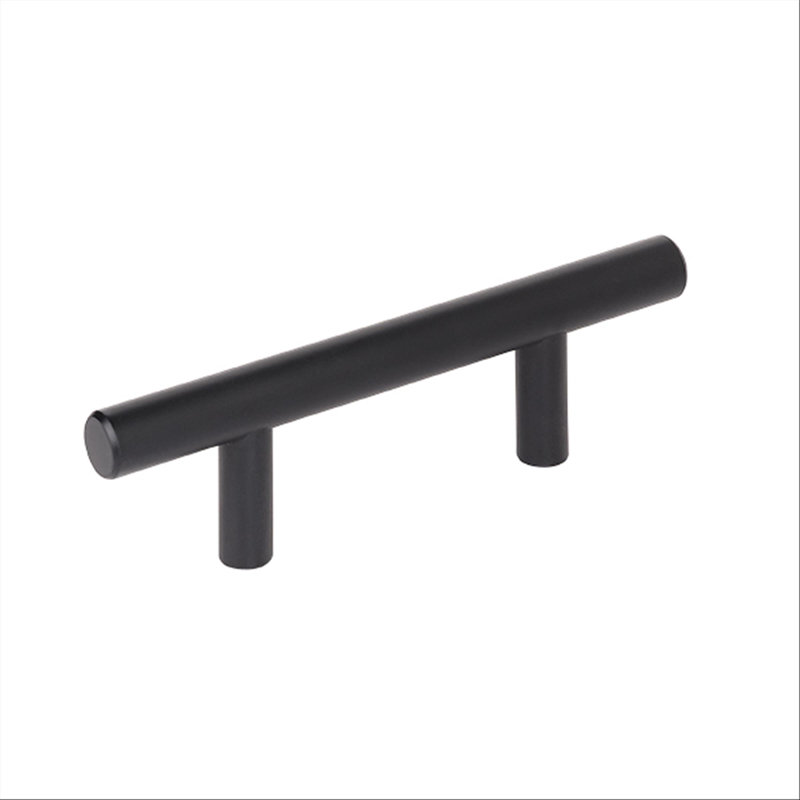 Poignées de barre centre à centre, 3", Noir mat, 1