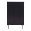 Silhouette 2-Drawer Nightstand in Black