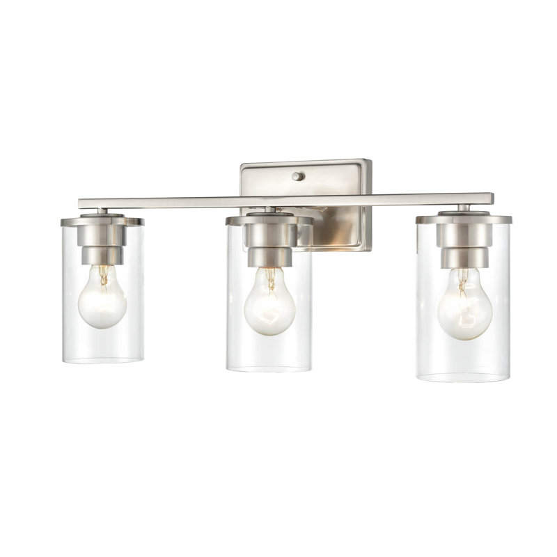 Bluntson 3 - Light Dimmable Vanity Light, Brushed Nickel
