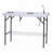 Patio Camping Table with Rectangular Top,Metal Frame