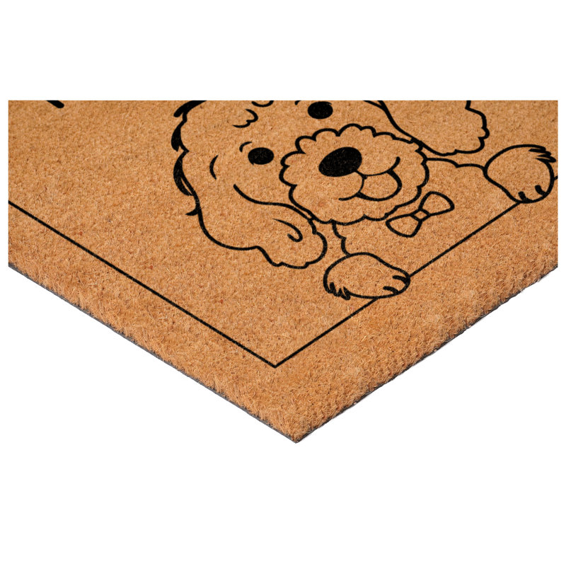 Paillasson Golden Doodles Merry Woofmas, 17 po x 29 po, Golden Doodles, 17 po x 29 po