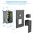 12 Inch Ceiling Mounted Shower System Shower Combo Set Shower Head with Hand Shower and Tub Spout-102381060