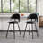 Swivel Upholstered Counter Stool with Metal Frame-1743174713-1743493382