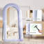 Miroir de plancher en bois manufacturé Jezell-142387186-134807597