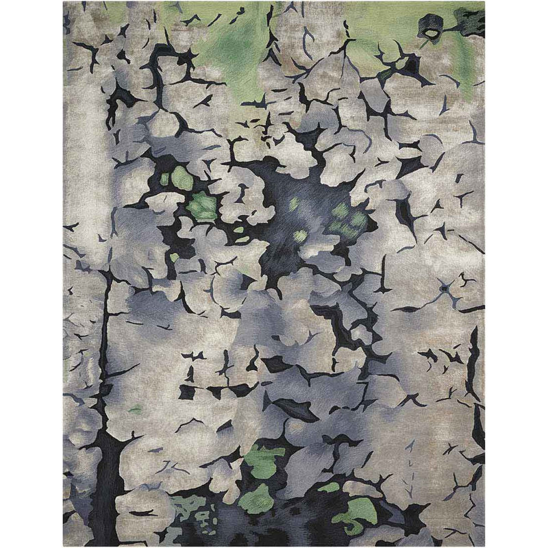 Prismatic Viscose Abstract Indoor Rug