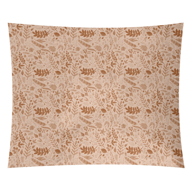 Tapisserie de noël d’automne en polyester fêtes, H 27,5 po x l 37,5 po, Brun / brun clair