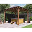 Dunster House Wooden Heavy Duty Gazebo 3 x 3 Metres Pressure Treated Hot Tub Shelter With Roof Shingles Leviathan