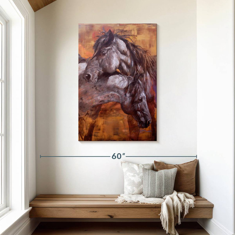 Brampt bleu véritable Brampt, H 45 po x l 30 po
