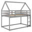 Lit simple superposé simple au-dessus de simple, lit maison avec échelle-1670187347