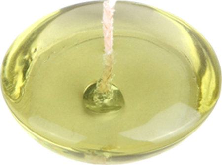 Bougie flottante à gel transparente sans parfum, Sauge vert, Ensemble de 72