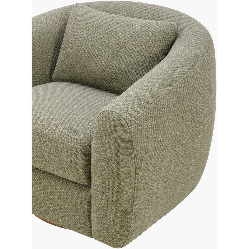 Becki Owens x Surya Loma Swivel Chair, Green
