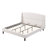Bed Frame Upholstered Platform Bed with Wingback Headboard